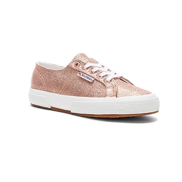 Superga 2750 Metallic Rose Gold Sneaker 9.5 - Picture 1 of 8